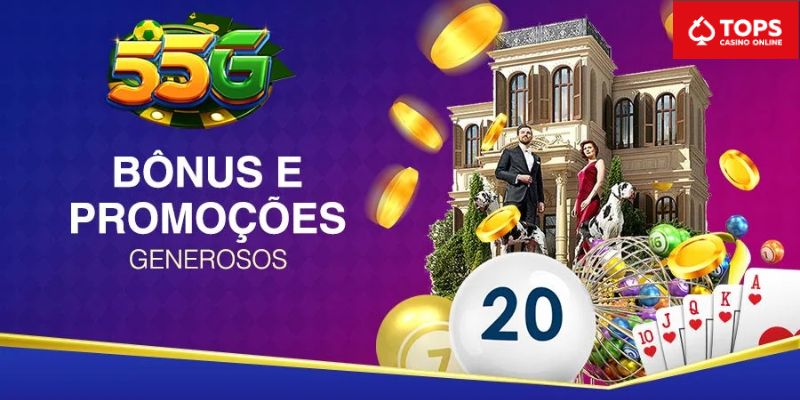 55g - Promoção de 100% da casa de apostas para a primeira recarga